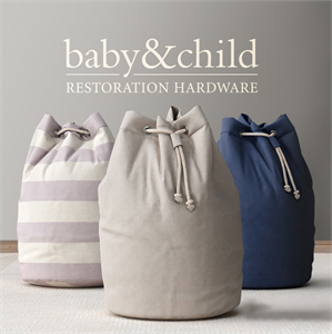 RH / SOLID CANVAS HAMPER